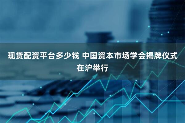 现货配资平台多少钱 中国资本市场学会揭牌仪式在沪举行