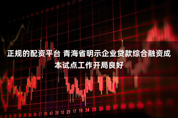 正规的配资平台 青海省明示企业贷款综合融资成本试点工作开局良好